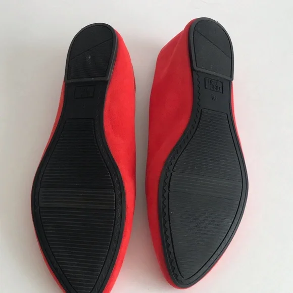 TIME & TRU Coral Ultra Suede Ballet Flats ~ Sz 9.5 - Picture 9 of 10